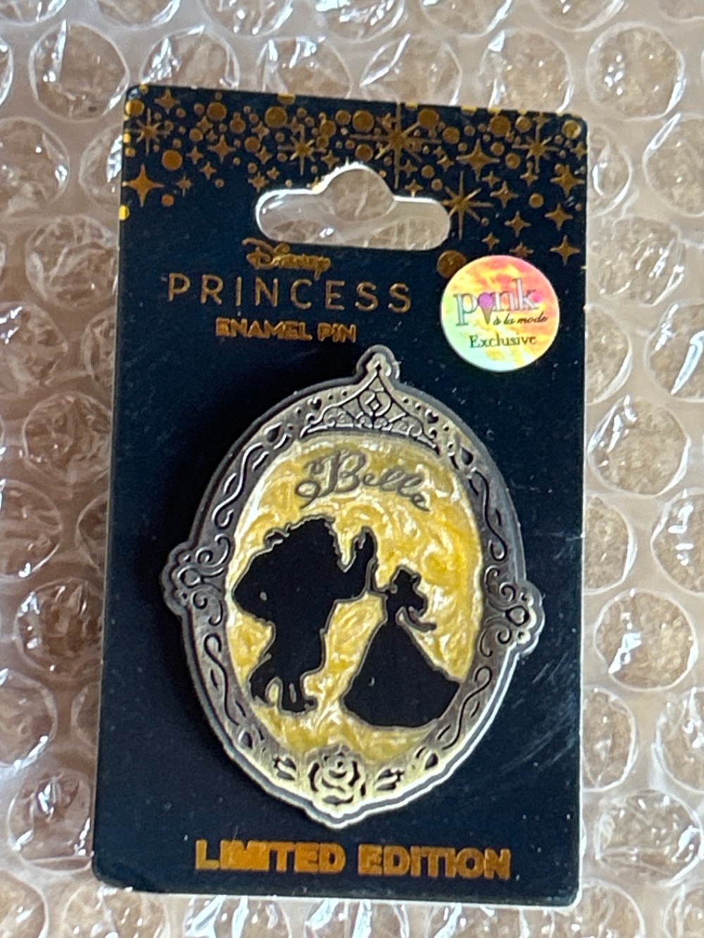 Pink a la Mode Beauty and the Beast Antique Princess Locket Belle Pin #2